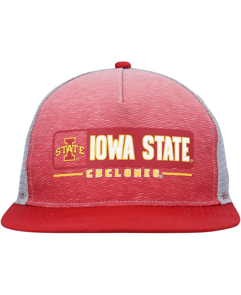 Men's Colosseum Cardinal, Gray Iowa State Cyclones Snapback Hat