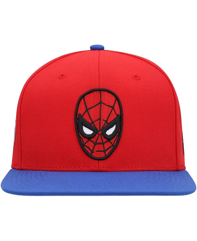 Men's Marvel Red, Royal Spider-Man Snapback Hat