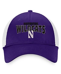 Men's Top of the World Purple, White Northwestern Wildcats Breakout Trucker Snapback Hat