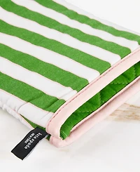 kate spade new york Botanical Stripe Oven Mitt 2-Pack Set, 7" x 13"