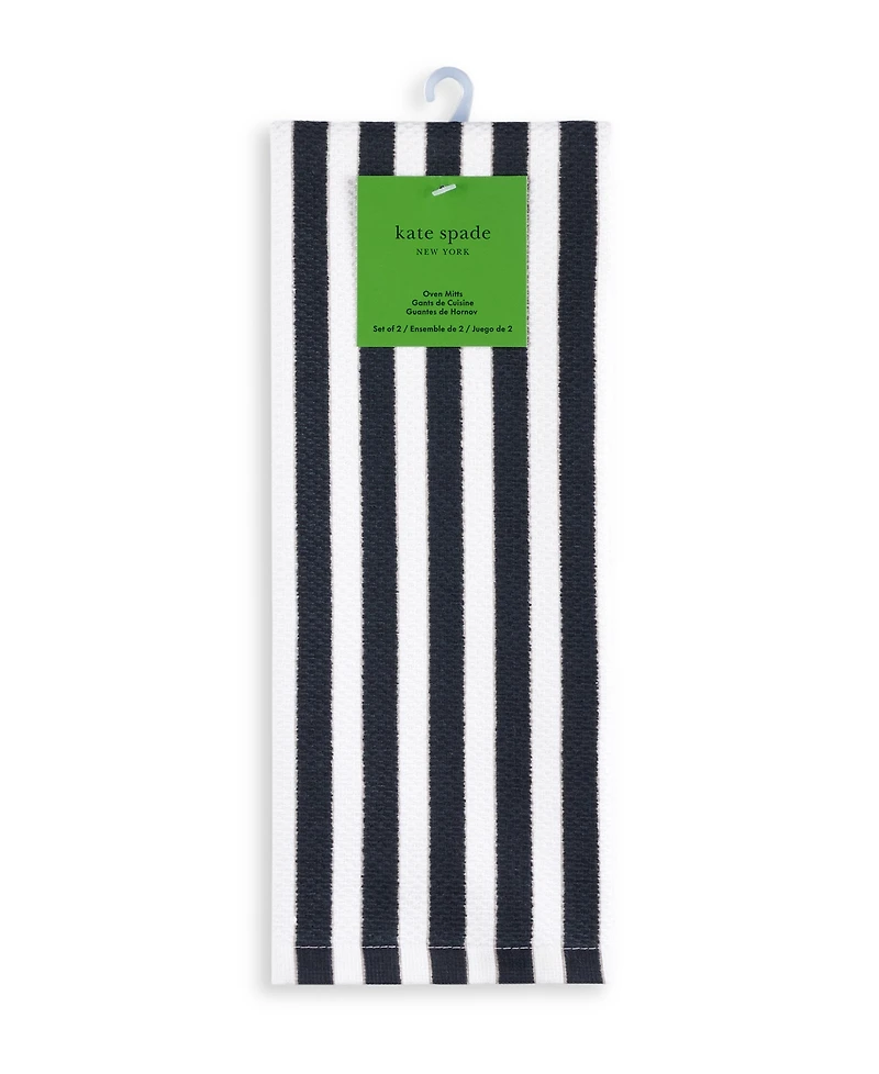 kate spade new york Botanical Stripe Kitchen Towels 4-Pack Set, 17" x 28"