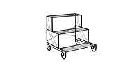 3 Tier Outdoor Metal Garden Planter Holder Shelf