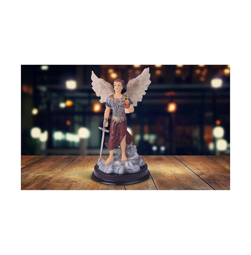 Fc Design 6"H Archangel Jehudiel Statue Saint Jegudiel The Angel of Work Holy Figurine Religious Decoration Home Decor Perfect Gift for House Warming,