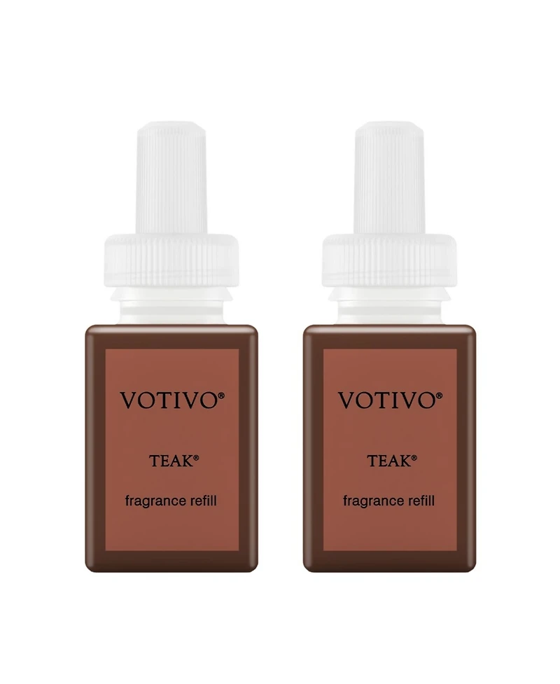 Pura and Votivo - Teak - Fragrance for Smart Home Air Diffusers - Room Freshener - Aromatherapy Scents for Bedrooms & Living Rooms - Odor Eliminator