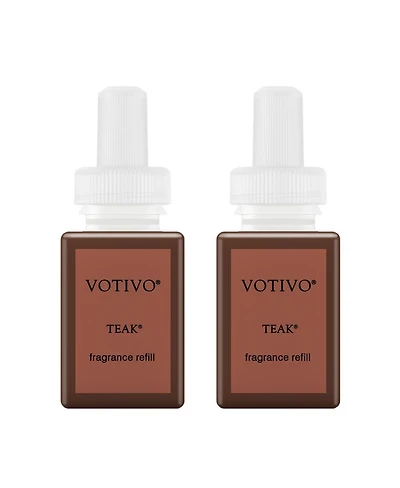 Pura and Votivo - Teak - Fragrance for Smart Home Air Diffusers - Room Freshener - Aromatherapy Scents for Bedrooms & Living Rooms - Odor Eliminator