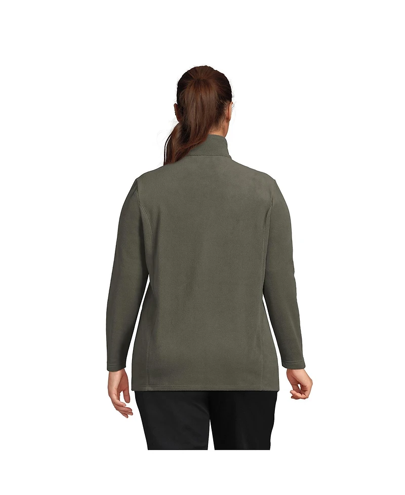 Lands' End Plus Anyweather Fleece Full Zip Jacket