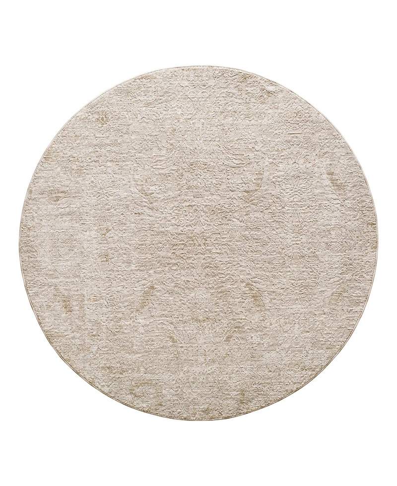 Livabliss Masterpiece High-Low Mpc-2316 6'7" x 6'7" Round Area Rug
