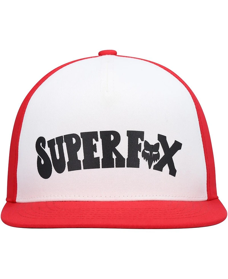 Men's White Fox Super Trik Snapback Hat