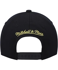 Men's Mitchell & Ness Black, Gold Utah Jazz Mvp Team Two-Tone 2.0 Stretch-Snapback Hat