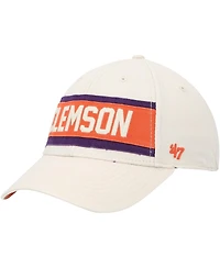 Men's '47 Brand Cream Clemson Tigers Crossroad Mvp Adjustable Hat