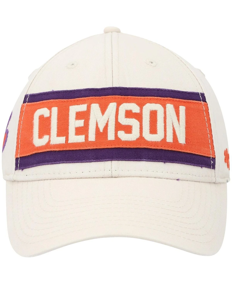Men's '47 Brand Cream Clemson Tigers Crossroad Mvp Adjustable Hat
