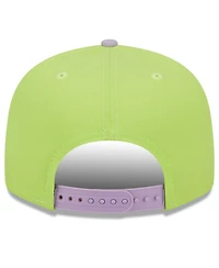 Men's New Era Neon Green, Purple Chicago White Sox Spring Basic Two-Tone 9FIFTY Snapback Hat