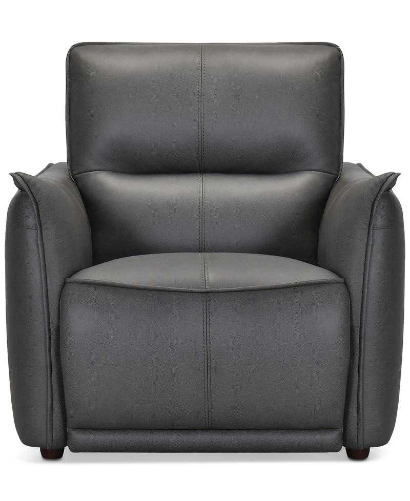 Polner 39" Leather Power Motion Chair, Created for Macy's