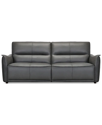Polner 91" Leather Power Motion Sofa, Created for Macy's