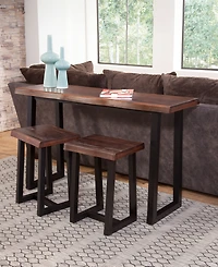 Steve Silver Jennings 60" Live Edge Wood Sofa Bar Table