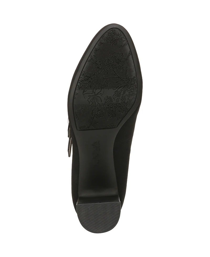 LifeStride Women's True Almond Toe Block Heel Mary Jane Pumps