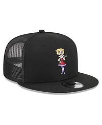 Men's New Era Black The Jetsons Jane Jetson Mesh Trucker 9FIFTY Snapback Hat