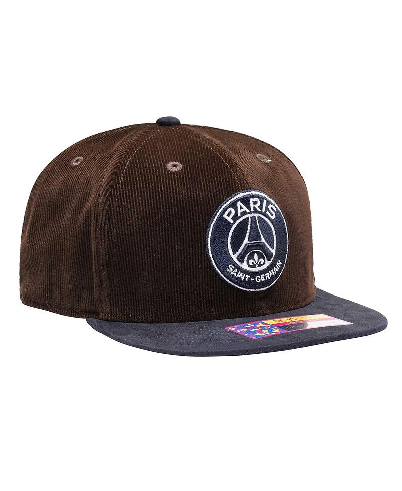 Men's Brown Paris Saint-Germain Cognac Snapback Hat