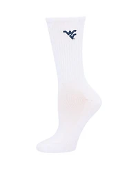 Women's ZooZatz Navy, White West Virginia Mountaineers 2-Pack Quarter-Length Socks