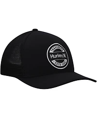 Men's Hurley Black Charter Trucker Snapback Hat