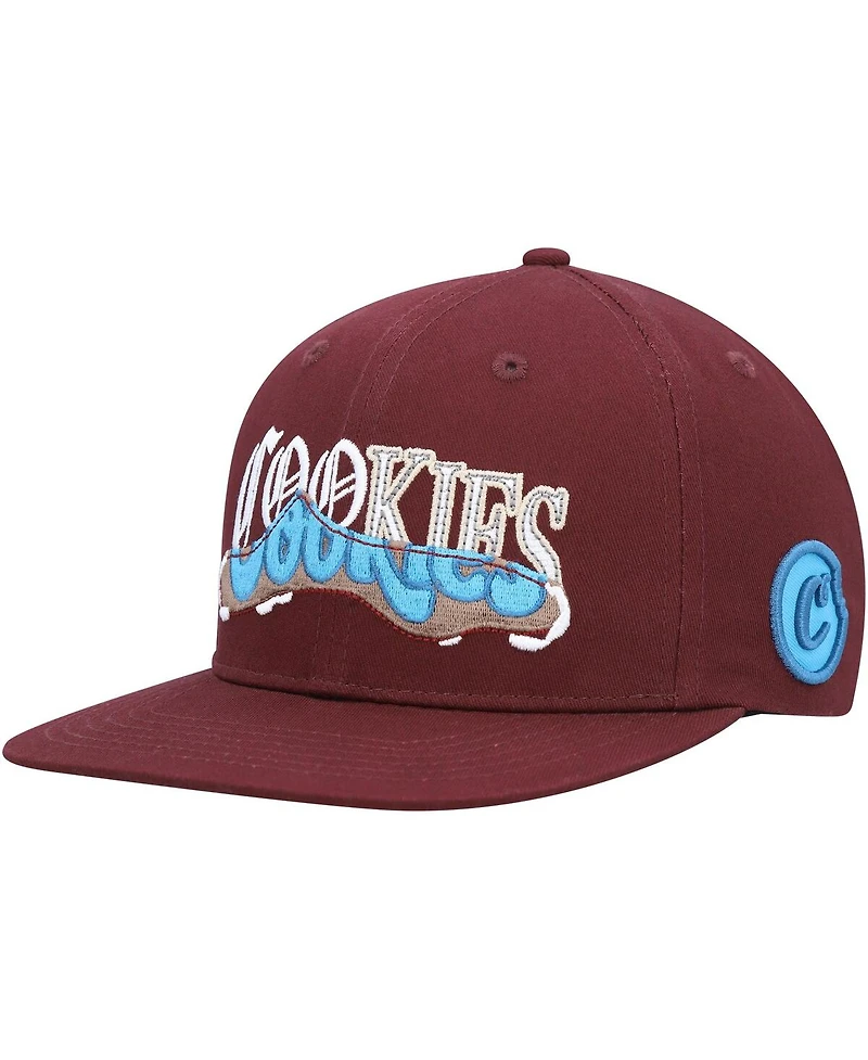 Men's Cookies Burgundy Upper Echelon Snapback Hat