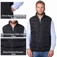 Alpine Swiss Men's Lightweight Down Alternative Puffer Vest Sleeveless Jacket
