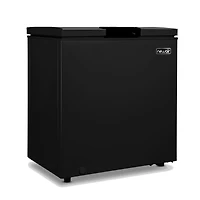 Newair 5 Cu. Ft. Mini Deep Chest Freezer and Refrigerator in Black with Digital Temperature Control, Fast Freeze Mode, Stay-Open Lid, Removable Storag