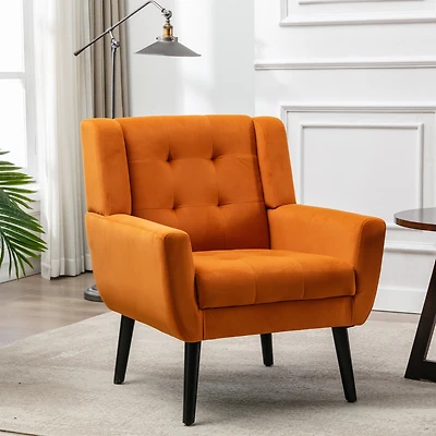 Streamdale Modern Velvet Accent Chair for Living or Bedroom