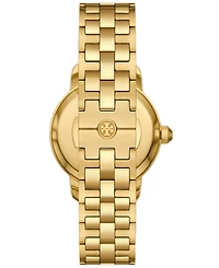Tory Burch Women's The Tory Gold-Tone Stainless Steel Stainless Steel Bracelet Watch 34mm