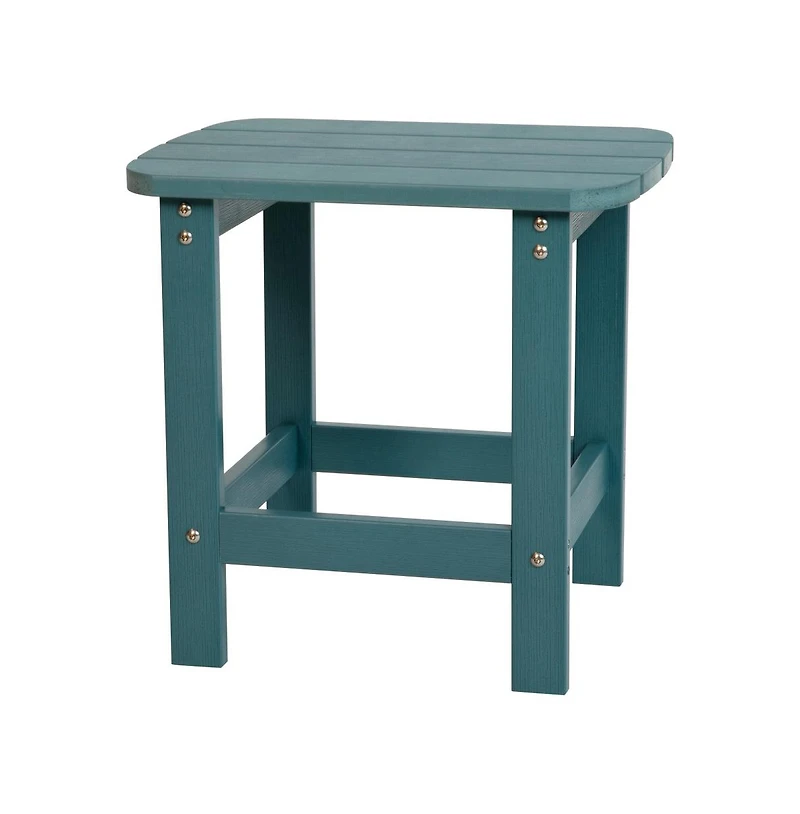Riviera Poly Resin Indoor/Outdoor All-Weather Adirondack Side Table