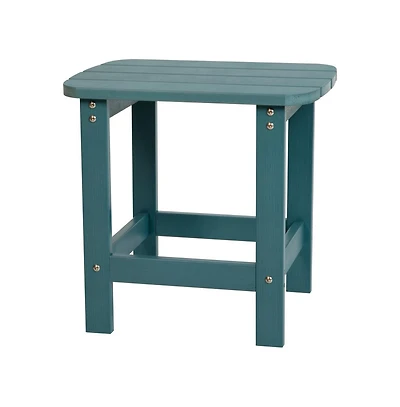 Riviera Poly Resin Indoor/Outdoor All-Weather Adirondack Side Table