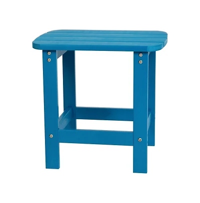 Riviera Poly Resin Indoor/Outdoor All-Weather Adirondack Side Table