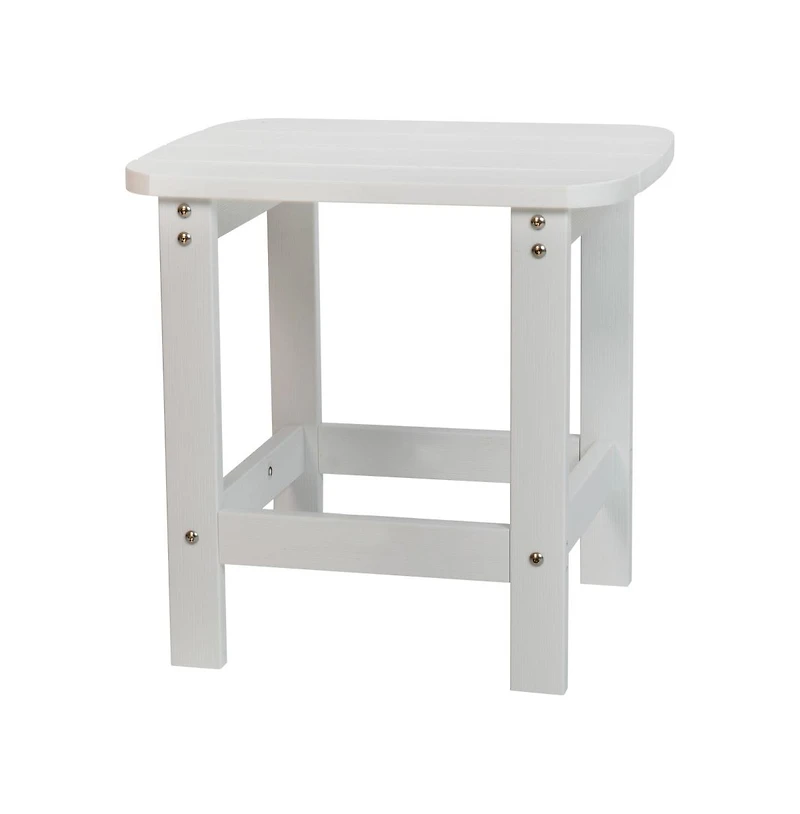 Riviera Poly Resin Indoor/Outdoor All-Weather Adirondack Side Table