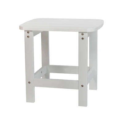 Riviera Poly Resin Indoor/Outdoor All-Weather Adirondack Side Table
