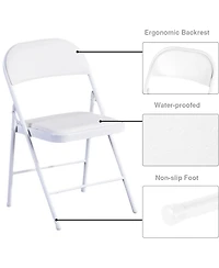 Commercialine Padded Folding Chair,Set of 4