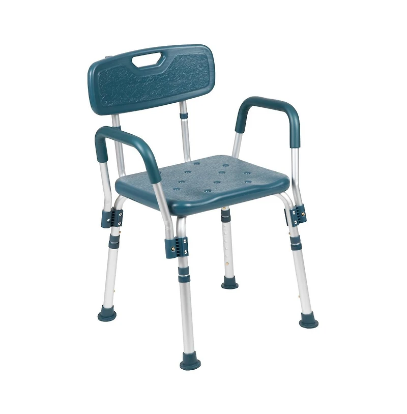 300 Lb. Capacity Quick Release Back & Arm Shower Chair