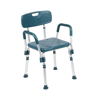 300 Lb. Capacity Quick Release Back & Arm Shower Chair