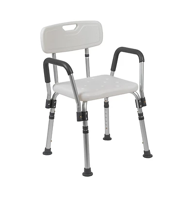 300 Lb. Capacity Quick Release Back & Arm Shower Chair