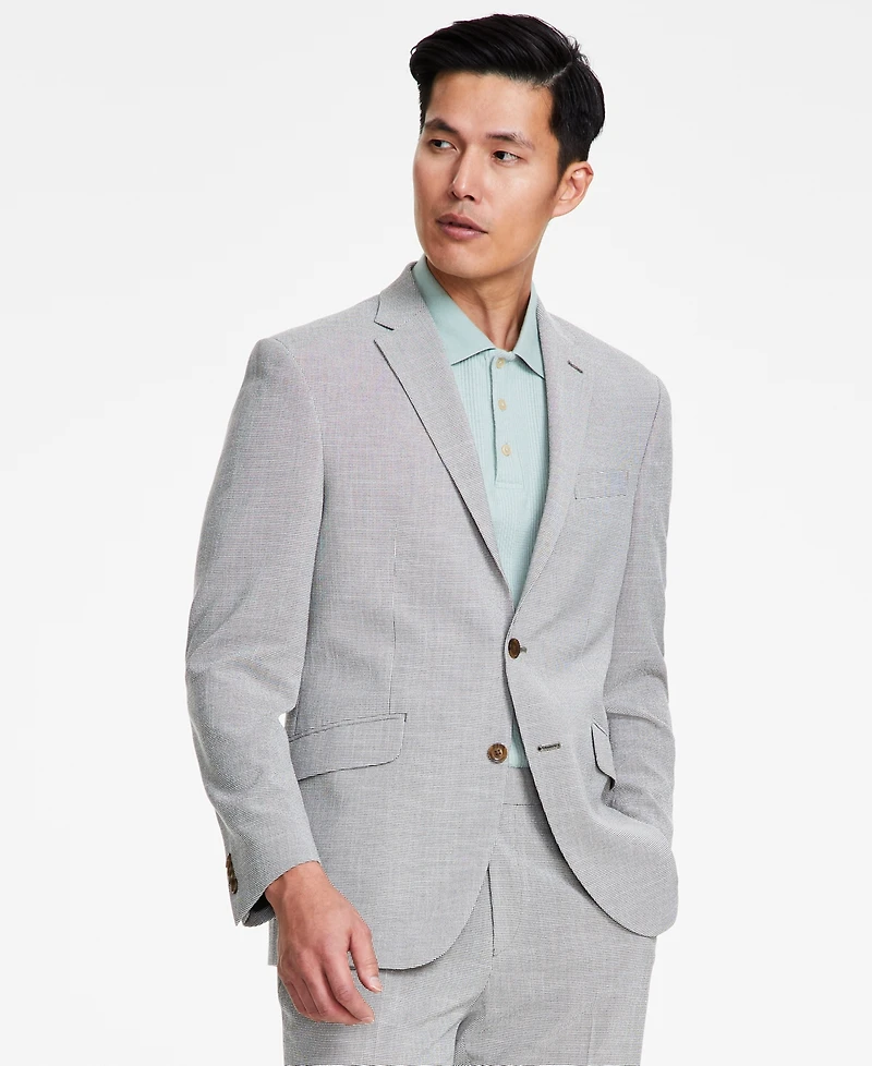 Kenneth Cole Reaction Men's Slim-Fit Mini-Houndstooth Suit