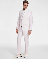 Kenneth Cole Reaction Men's Slim-Fit Stretch Linen Solid Suit