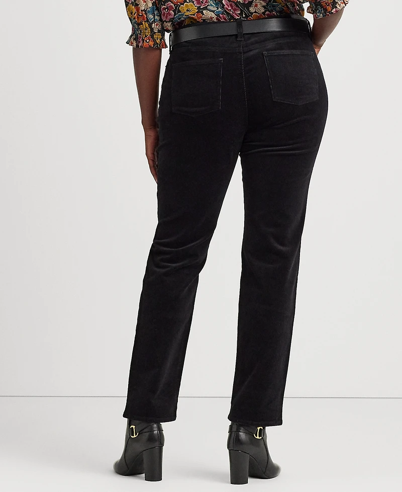 Lauren Ralph Lauren Plus Size Mid-Rise Straight Corduroy Pants