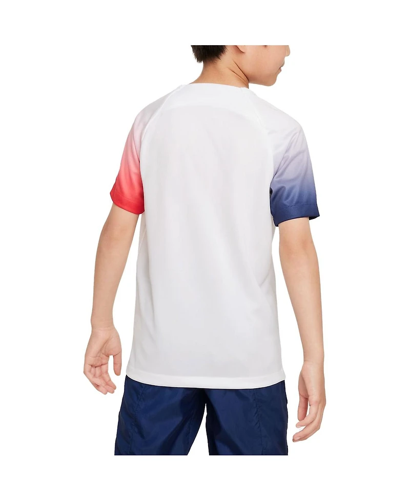 Big Boys Nike White Paris Saint-Germain 2023/24 Academy Pro Performance Pre-Match Top