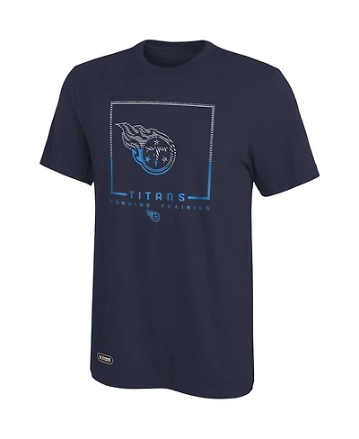 Men's Navy Tennessee Titans Combine Authentic Clutch T-shirt