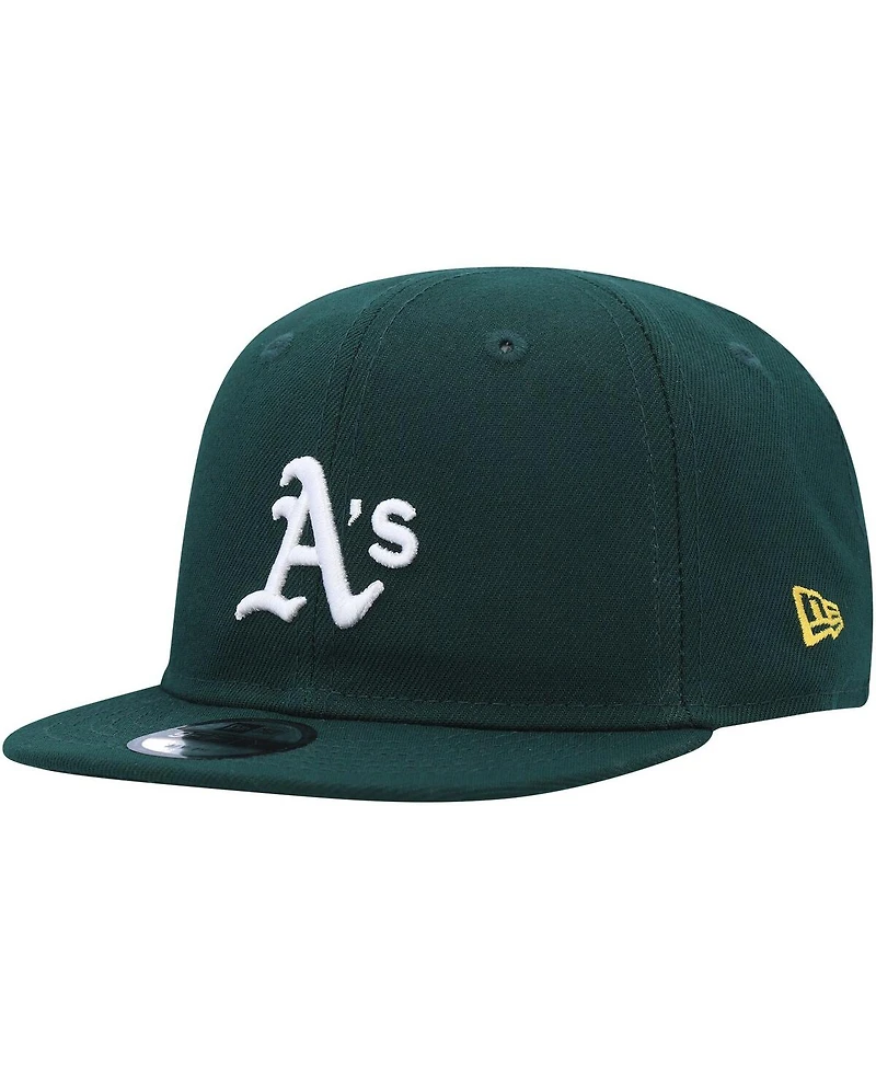Infant Boys and Girls New Era Green Oakland Athletics My First 9FIFTY Adjustable Hat
