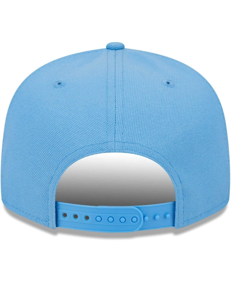 Men's New Era Light Blue Houston Oilers Gridiron Classics Main Script 9FIFTY Snapback Hat