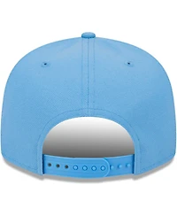 Men's New Era Light Blue Houston Oilers Gridiron Classics Main Script 9FIFTY Snapback Hat