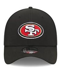 Men's New Era Black San Francisco 49ers Main 39THIRTY Flex Hat