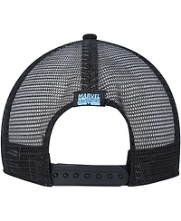 Men's Black Black Panther Retro A-Frame Snapback Hat