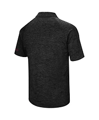 Men's Colosseum Black Florida State Seminoles Big and Tall Down Swing Polo Shirt