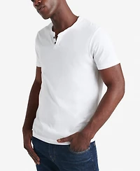 Lucky Brand Men's Venice Burnout Notch Short Sleeves T-shirt